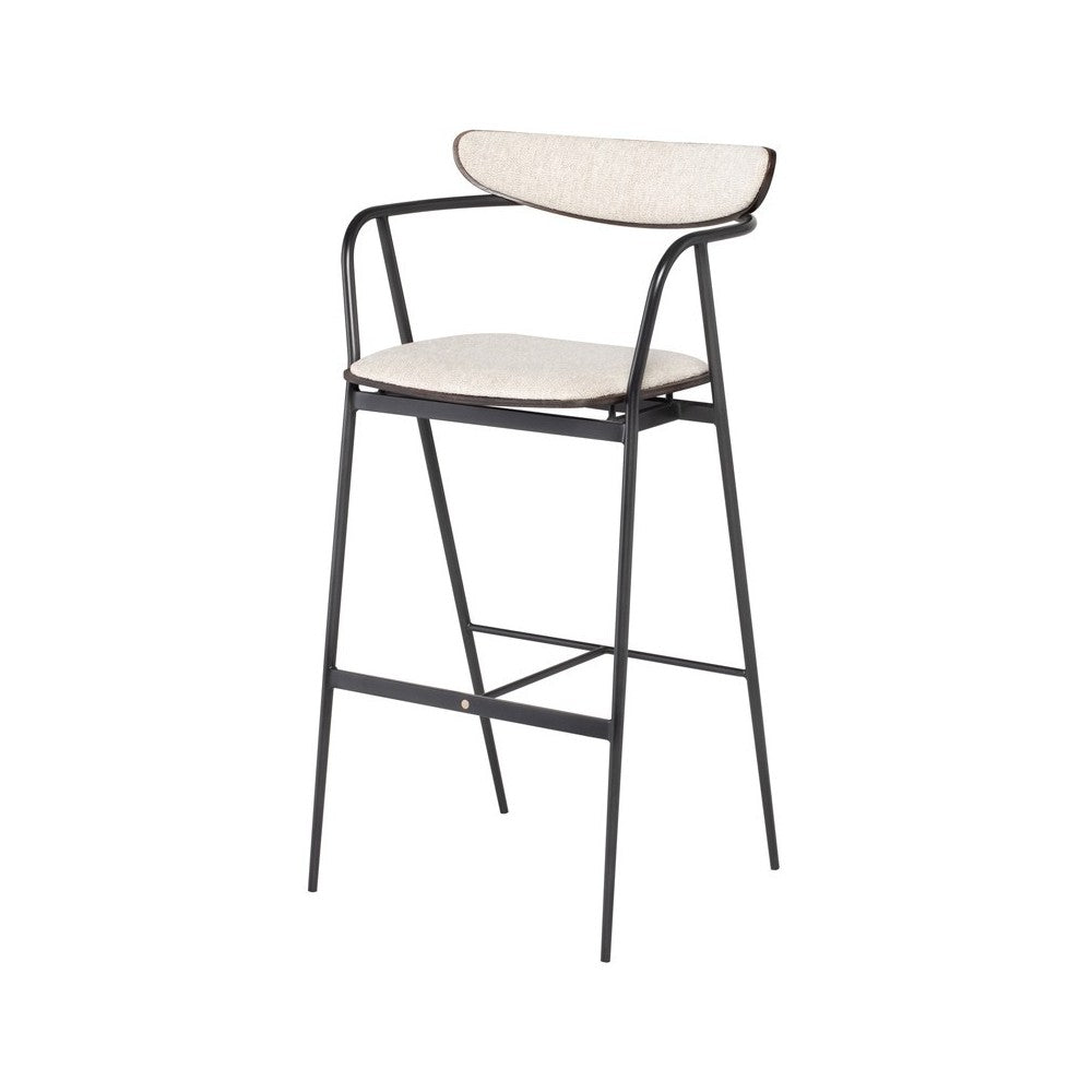 Gianni Shell Fabric Bar Stool