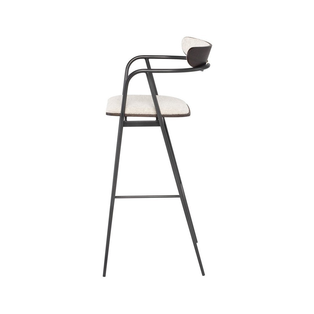 Gianni Shell Fabric Bar Stool