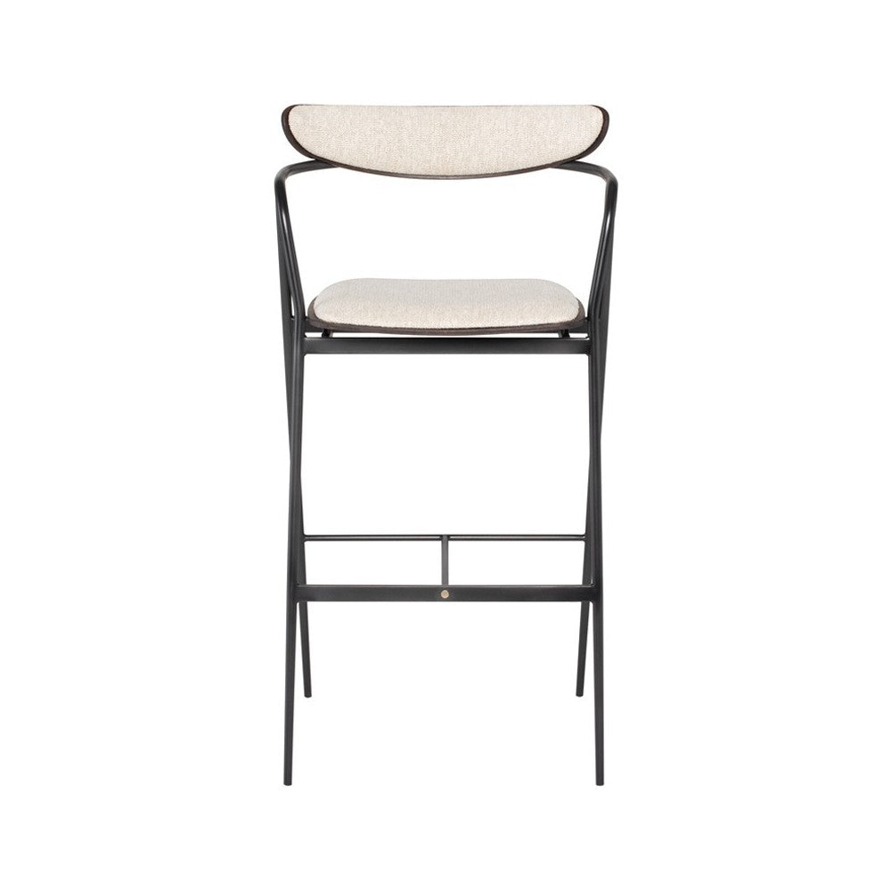 Gianni Shell Fabric Bar Stool