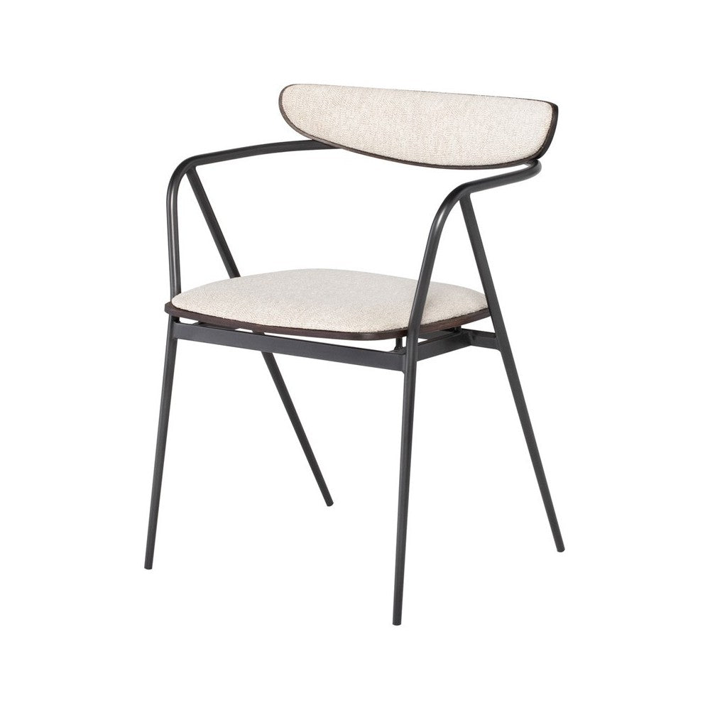 Gianni Shell Fabric Dining Chair