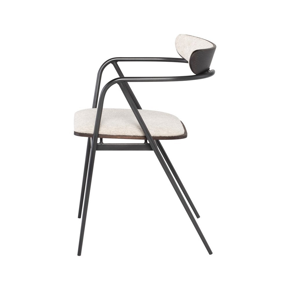 Gianni Shell Fabric Dining Chair