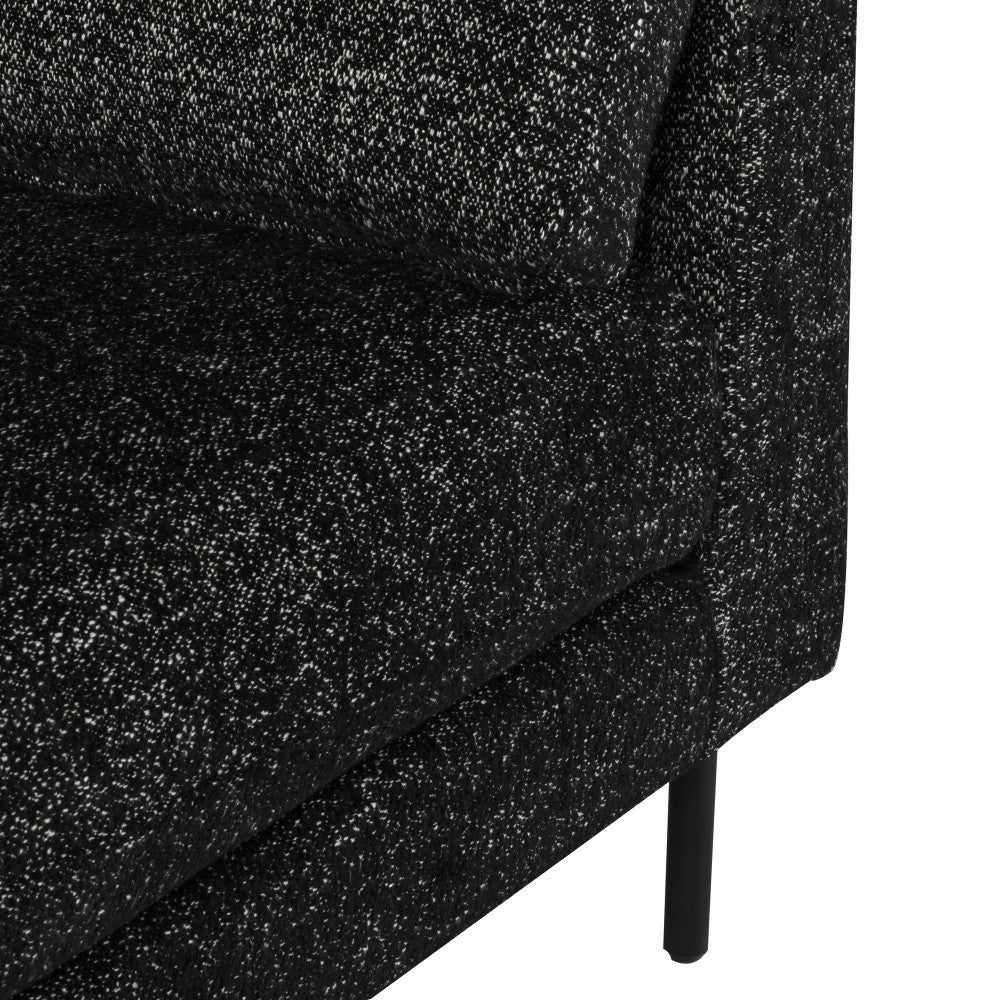 Gigi Salt & Pepper Fabric  Modular Sofa Chaise