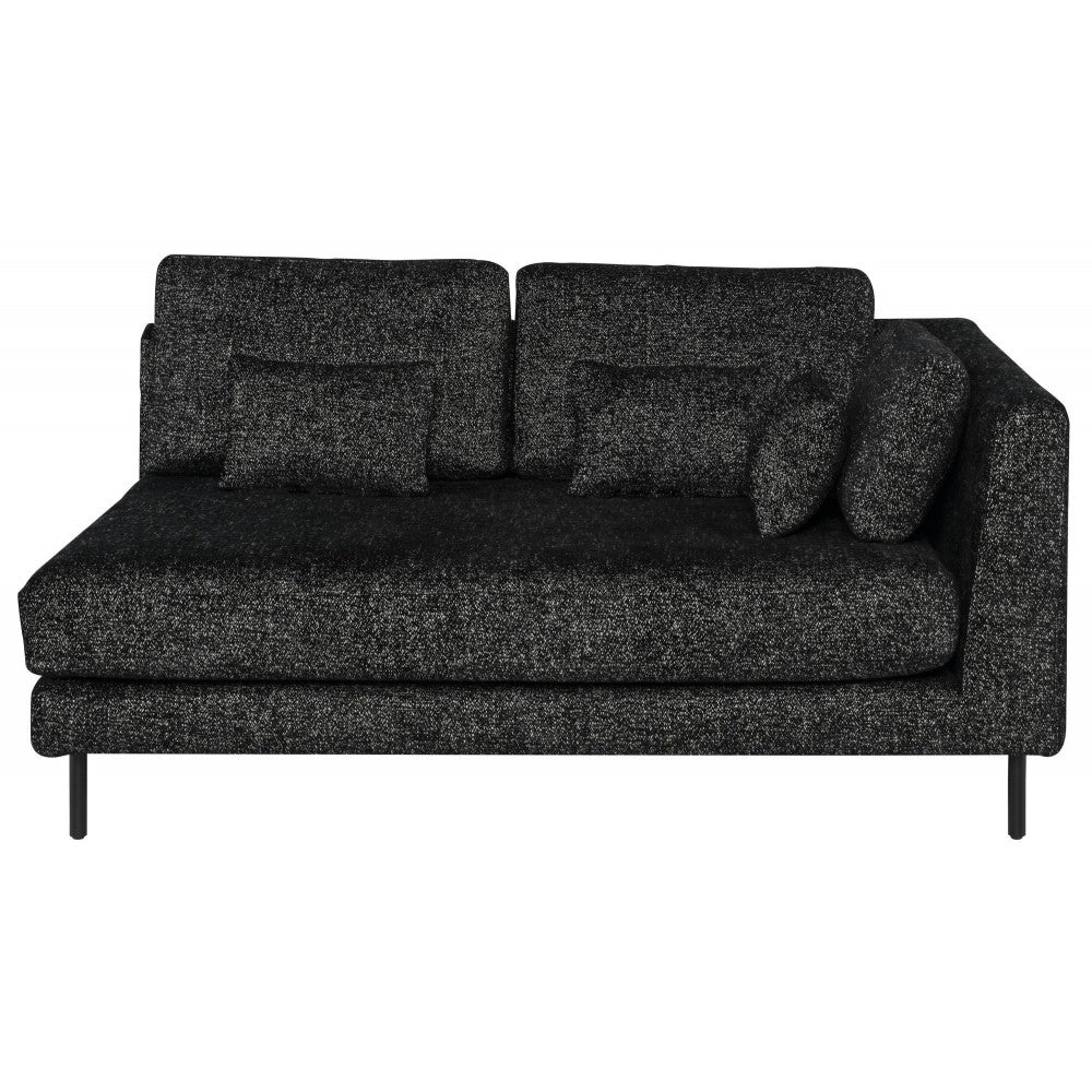 Gigi Salt & Pepper Fabric  Modular Sofa Right