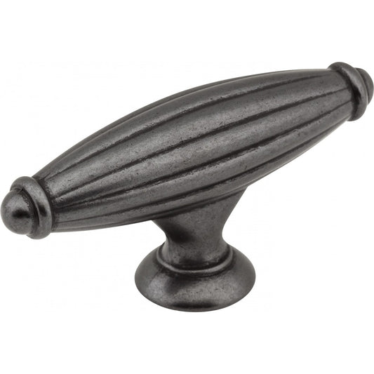 96 mm Center-to-Center Brushed Pewter Evangeline Cabinet Pull