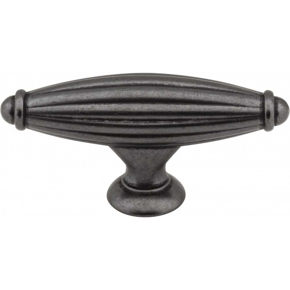 96 mm Center-to-Center Brushed Pewter Evangeline Cabinet Pull