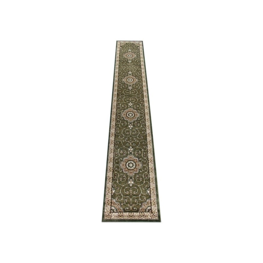 Green 3x15 Persian Area Rug