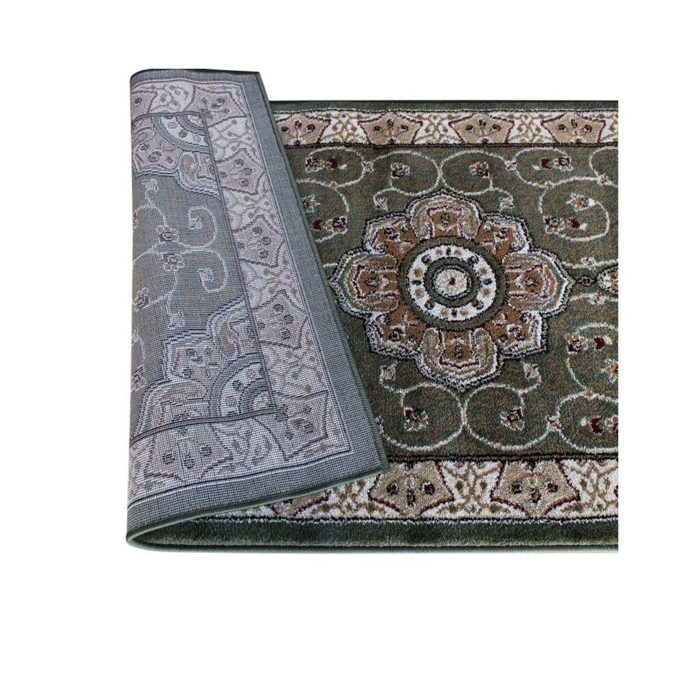 Green 3x15 Persian Area Rug