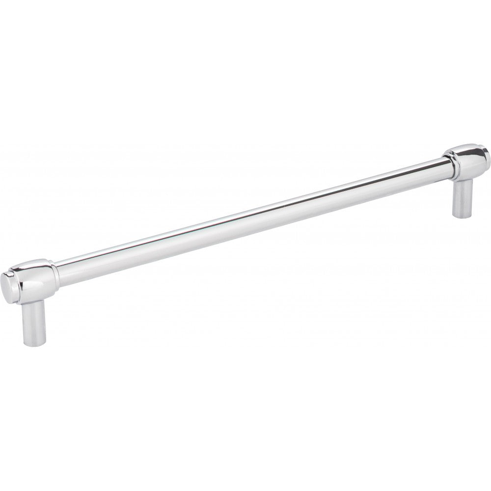96 mm Center-to-Center Polished Chrome Flared Philip Cabinet Pull