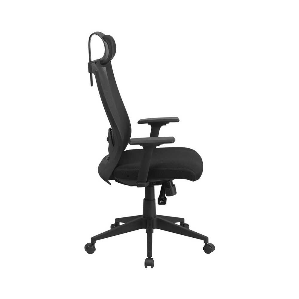 High Back Black Mesh Executive Swivel Ergonomic Office Chair with Back Angle Adjustment and Adjustable Arms