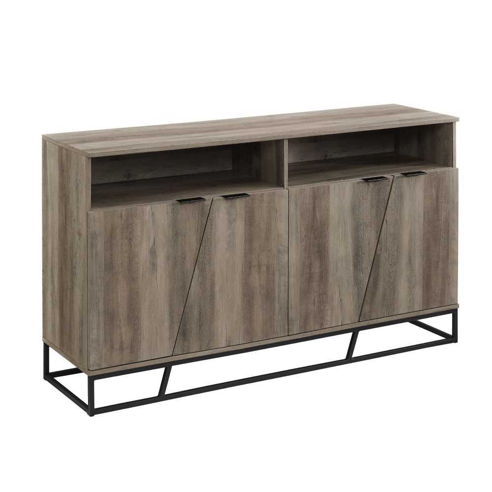 Ian 58" Angled Door Sideboard - Gray Wash