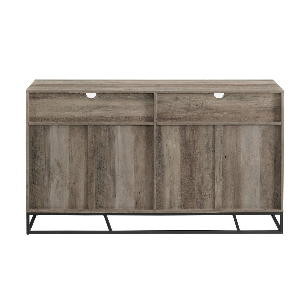 Ian 58" Angled Door Sideboard - Gray Wash