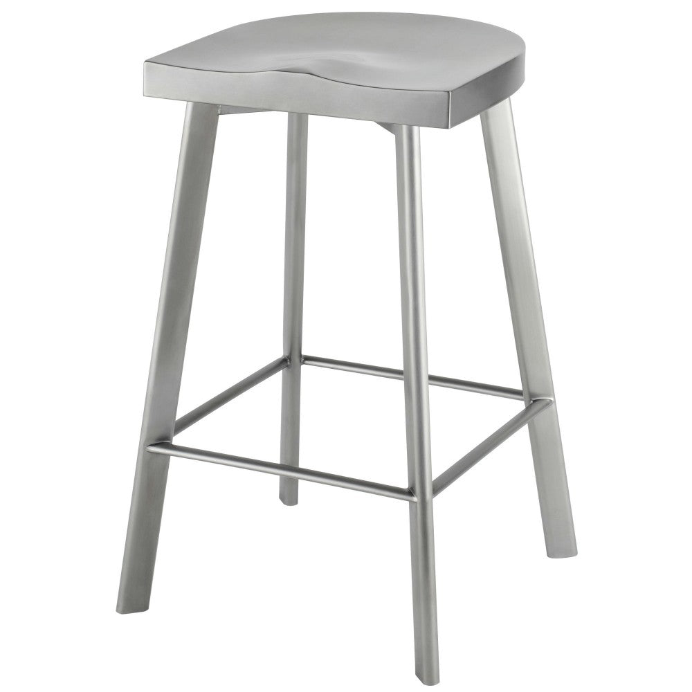 Icon Graphite Metal Counter Stool