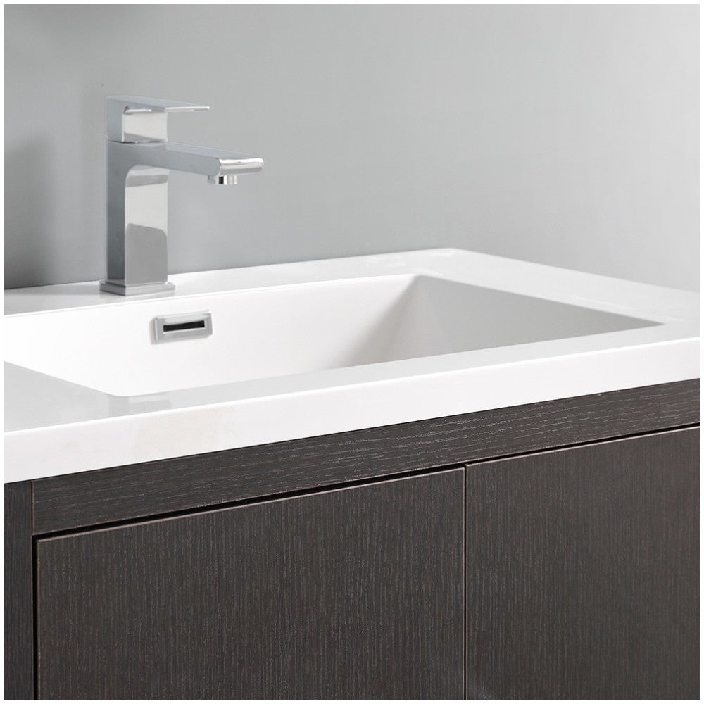 Imperia 30 Dark Gray Oak Free Standing Bathroom Vanity w/ Medicine Cabinet