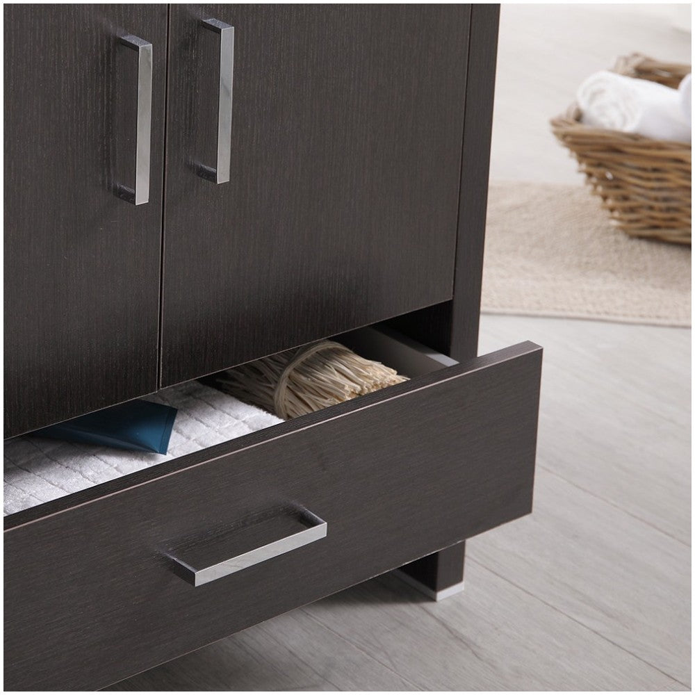 Imperia 30 Dark Gray Oak Free Standing Bathroom Vanity w/ Medicine Cabinet