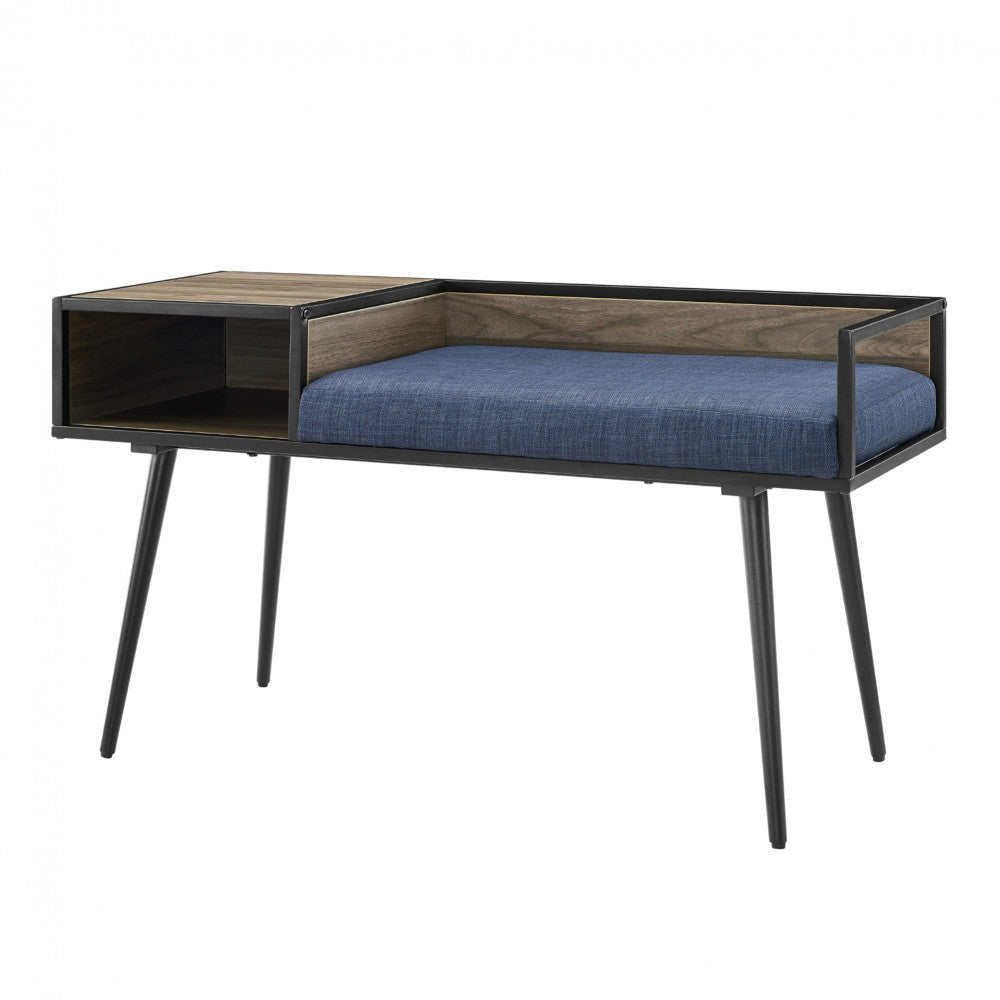 Jade 40" Modern Telephone Entry Bench - Blue