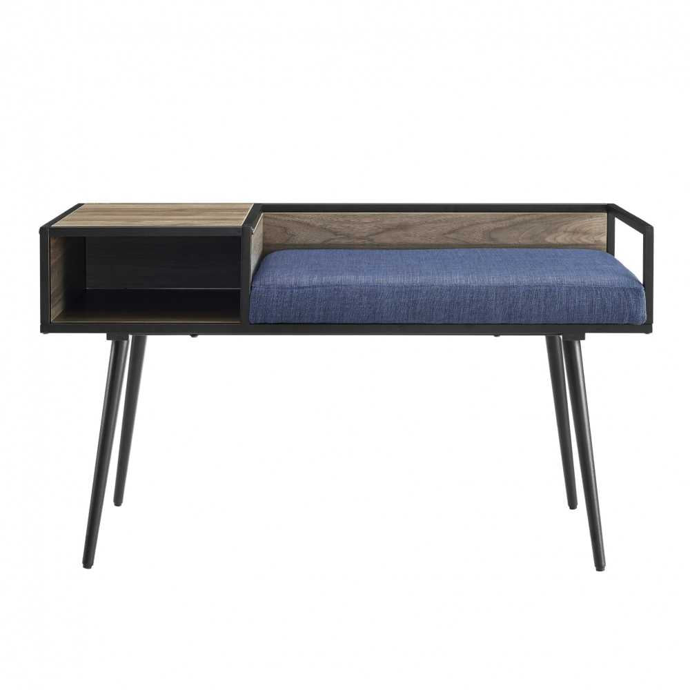 Jade 40" Modern Telephone Entry Bench - Blue