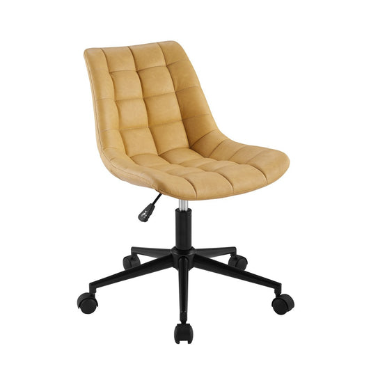 Josie Upholstered Armless Swivel Task Chair - Dijon