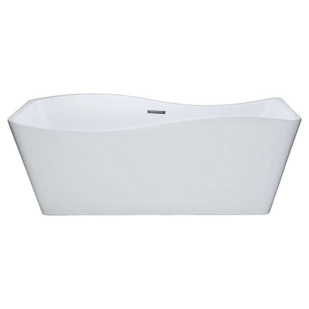 Kube Ondulato 59" Free Standing Bathtub