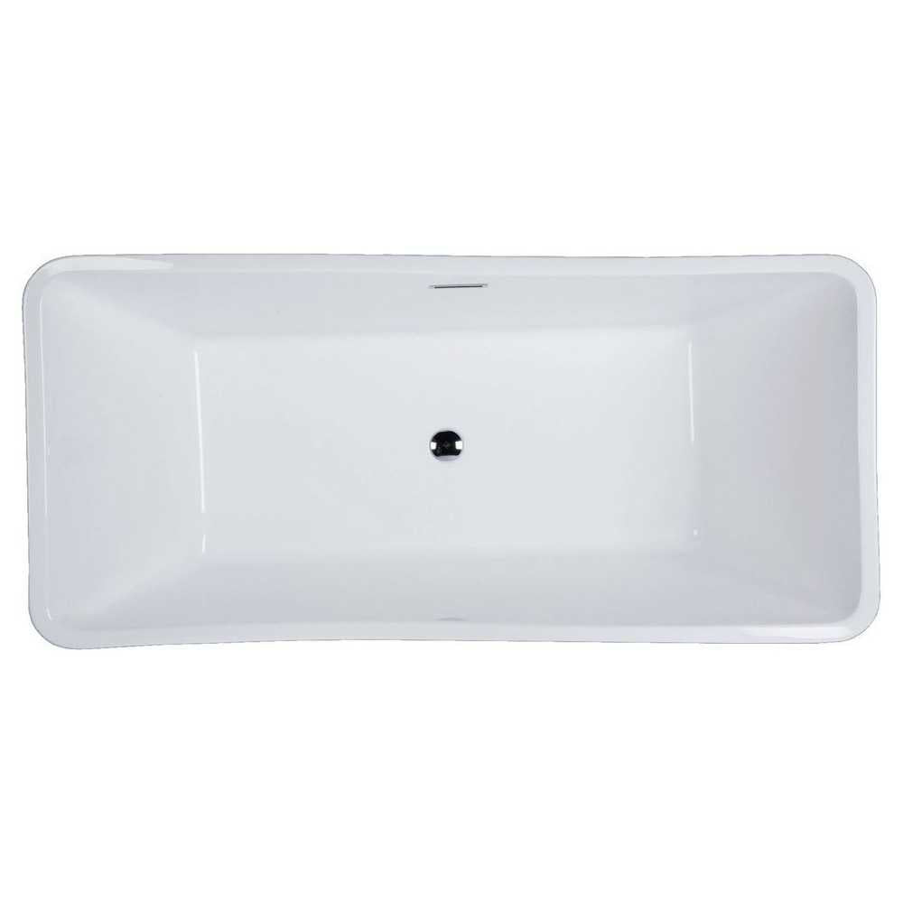 Kube Ondulato 59" Free Standing Bathtub