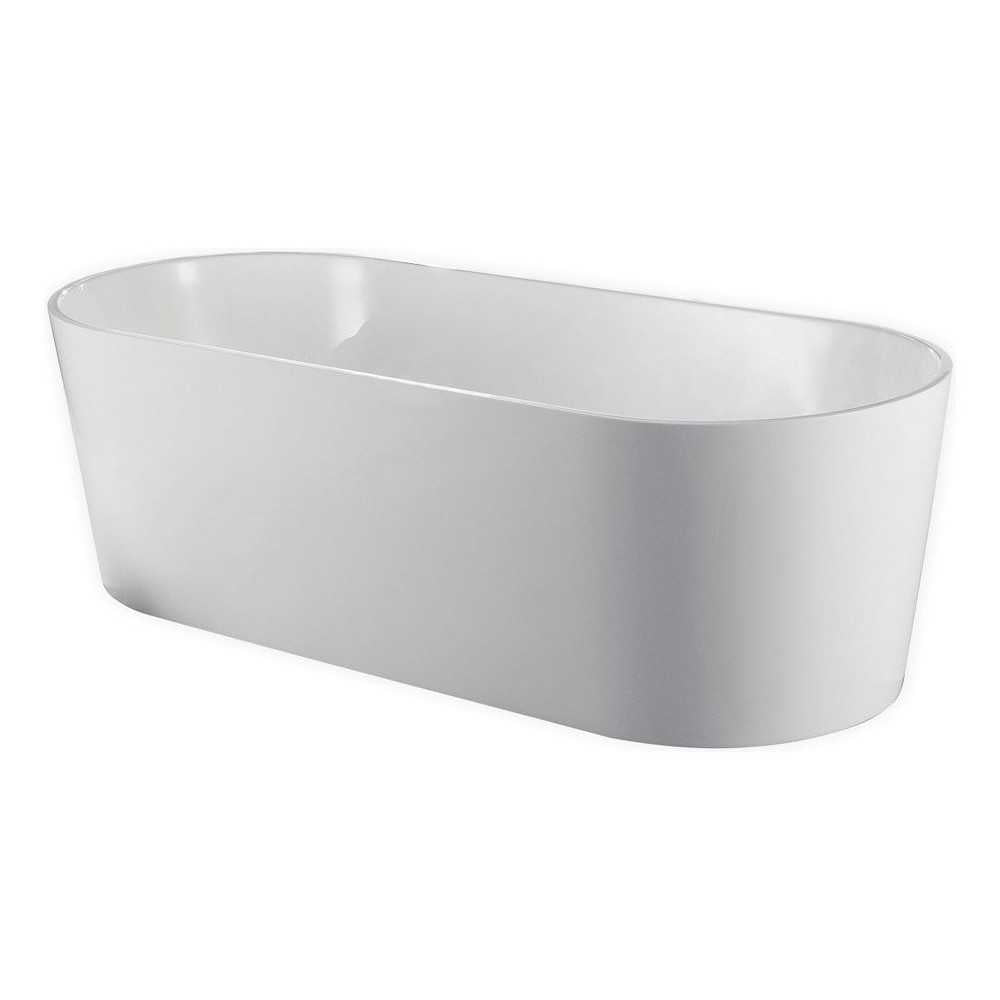 Kube Ovale 67'' White Free Standing Bathtub