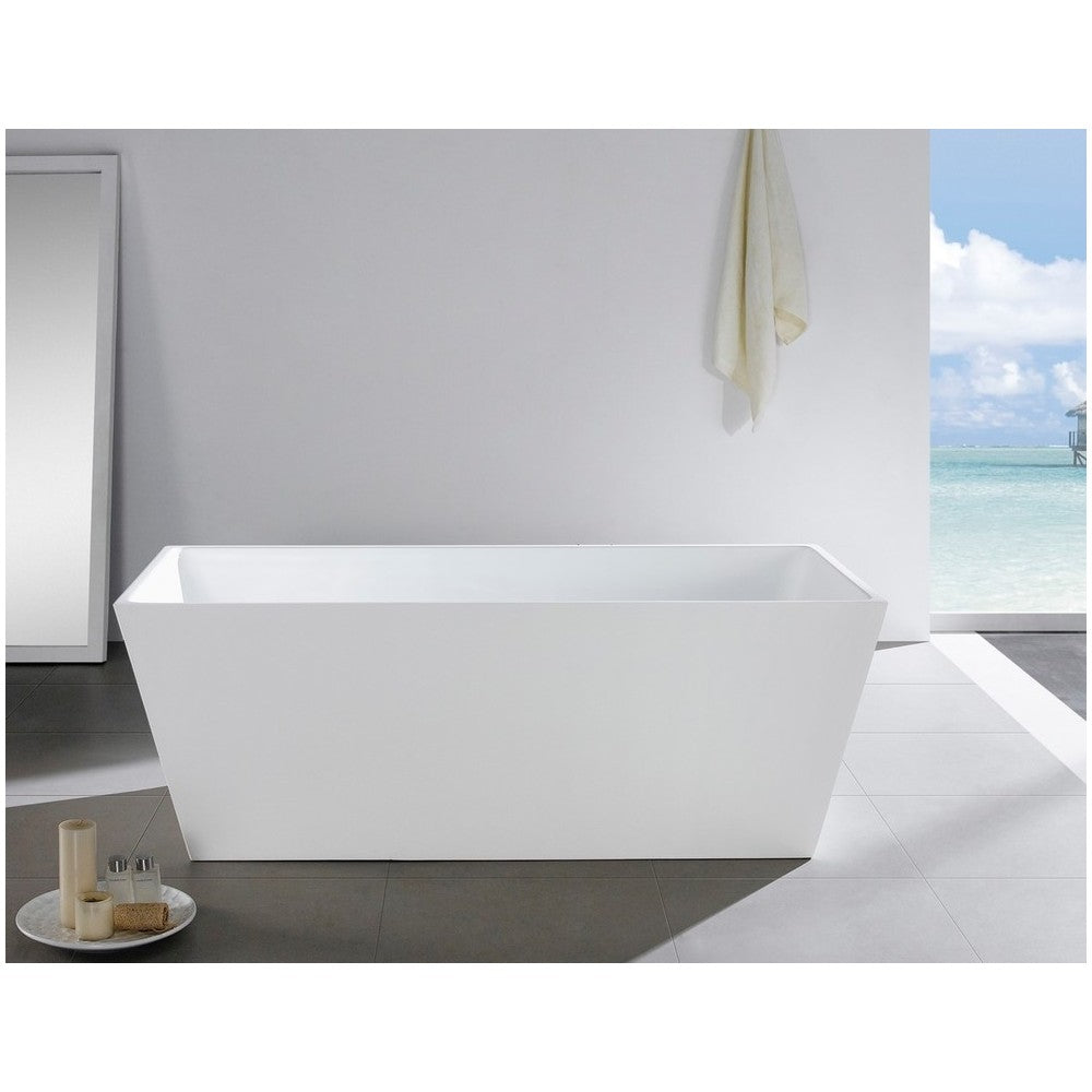 Kube Squadra 63" Free Standing Bathtub