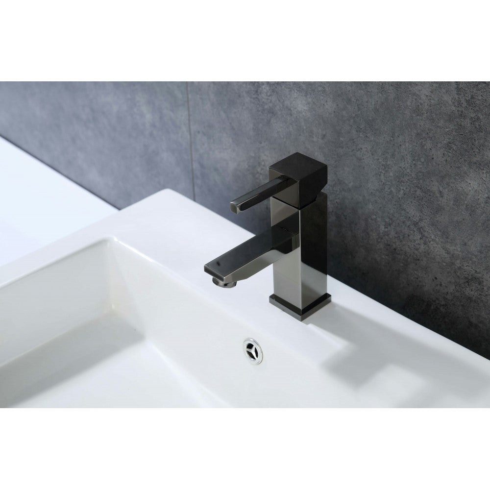 Legion Furniture Bathroom Faucet With Drain - Glossy Black