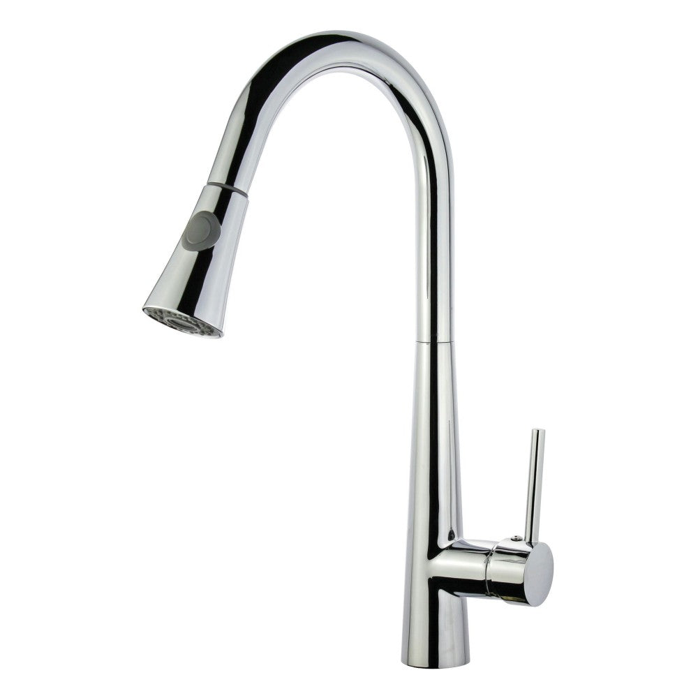 Legion Furniture Kitchen Faucet With Deck Plate In Polished Chrome