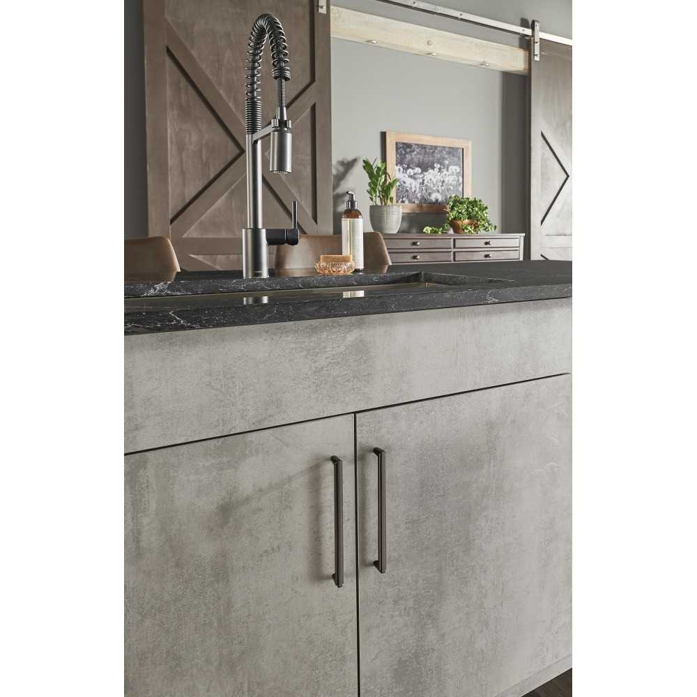 96 mm Center-to-Center Polished Chrome Square Zane Cabinet Pull