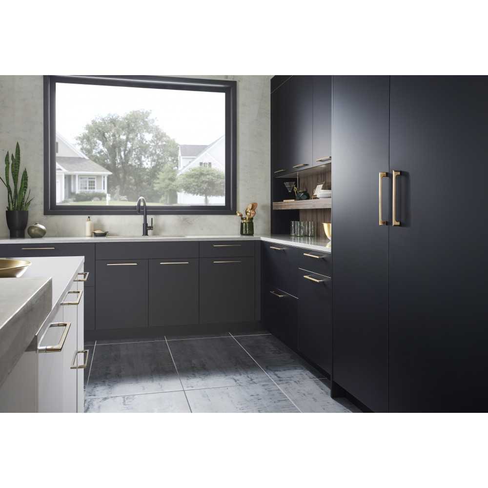 160 mm Center-to-Center Satin Nickel Square Geometric Pattern Aberdeen Cabinet Pull