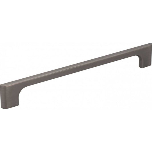 96 mm Center-to-Center Brushed Black Nickel Square Geometric Pattern Aberdeen Cabinet Cup Pull