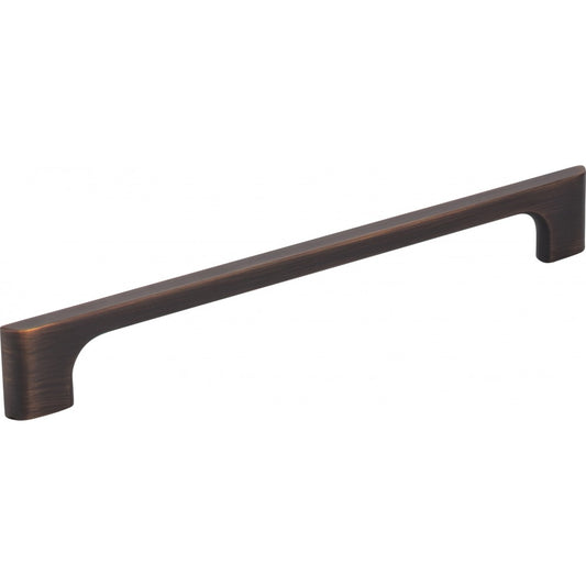 96 mm Center-to-Center Brushed Oil Rubbed Bronze Square Geometric Pattern Aberdeen Cabinet Cup Pull