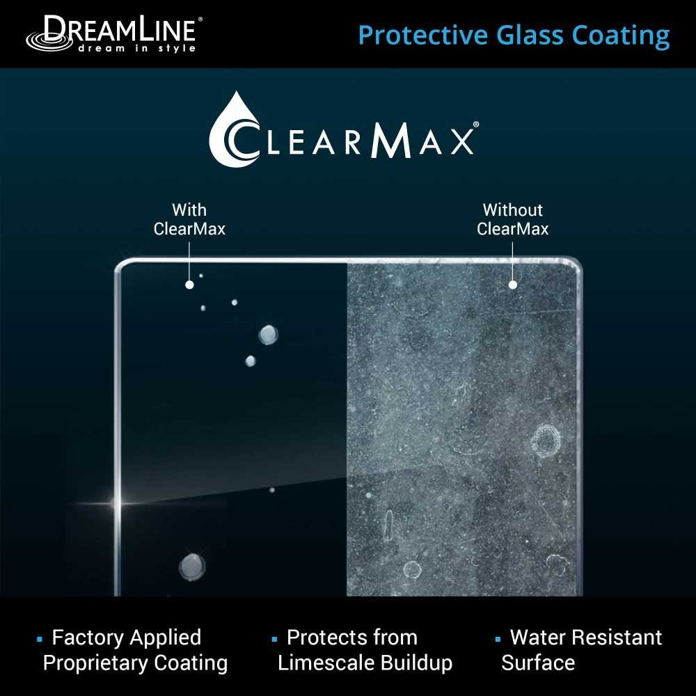 Linea Two Adjacent Frameless Shower Screens 34 in. W x 72 in. H each, Open Entry Design in Oil Rubbed Bronze
