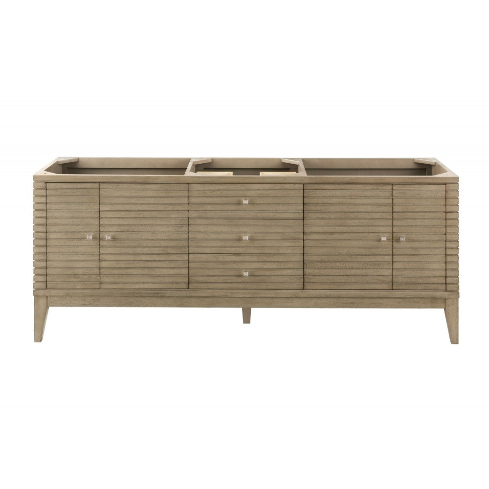 Linear 72" Single Vanity Whitewashed Walnut