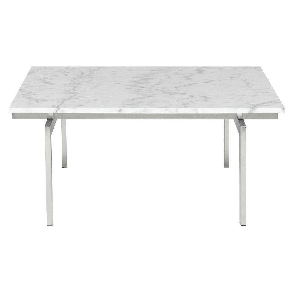 Louve White Stone Coffee Table, HGNA118