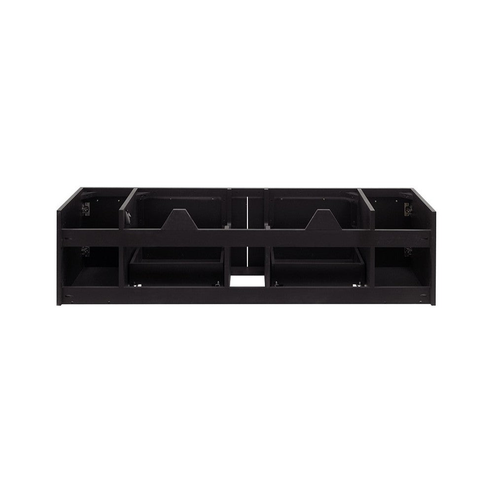 Lucera 60" Espresso Wall Hung Single Undermount Sink Modern Bathroom Cabinet