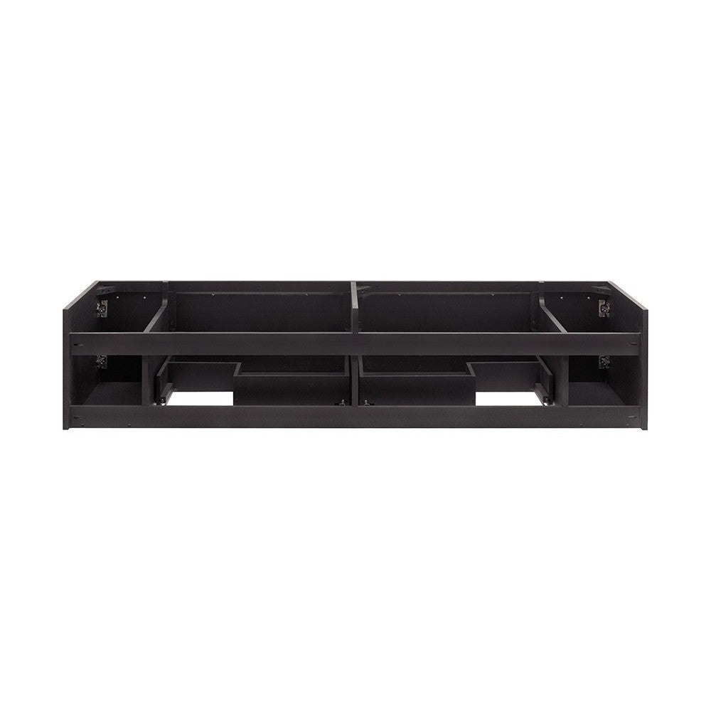 Lucera 72" Espresso Wall Hung Double Undermount Sink Modern Bathroom Cabinet