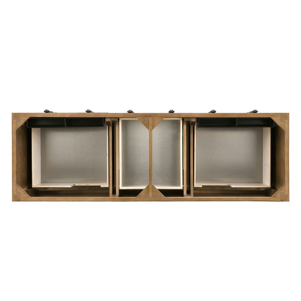 Malibu 72" Double Vanity Cabinet, Honey Alder