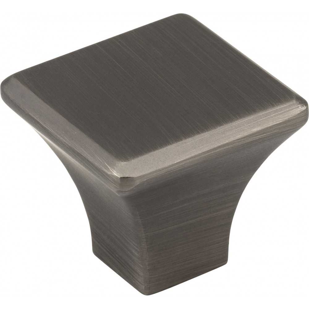 128 mm Center-to-Center Brushed Pewter Square Annadale Cabinet Cup Pull