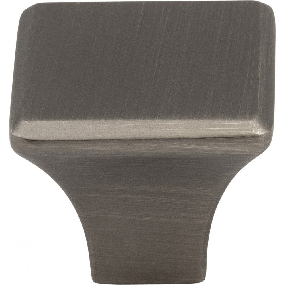 128 mm Center-to-Center Brushed Pewter Square Annadale Cabinet Cup Pull