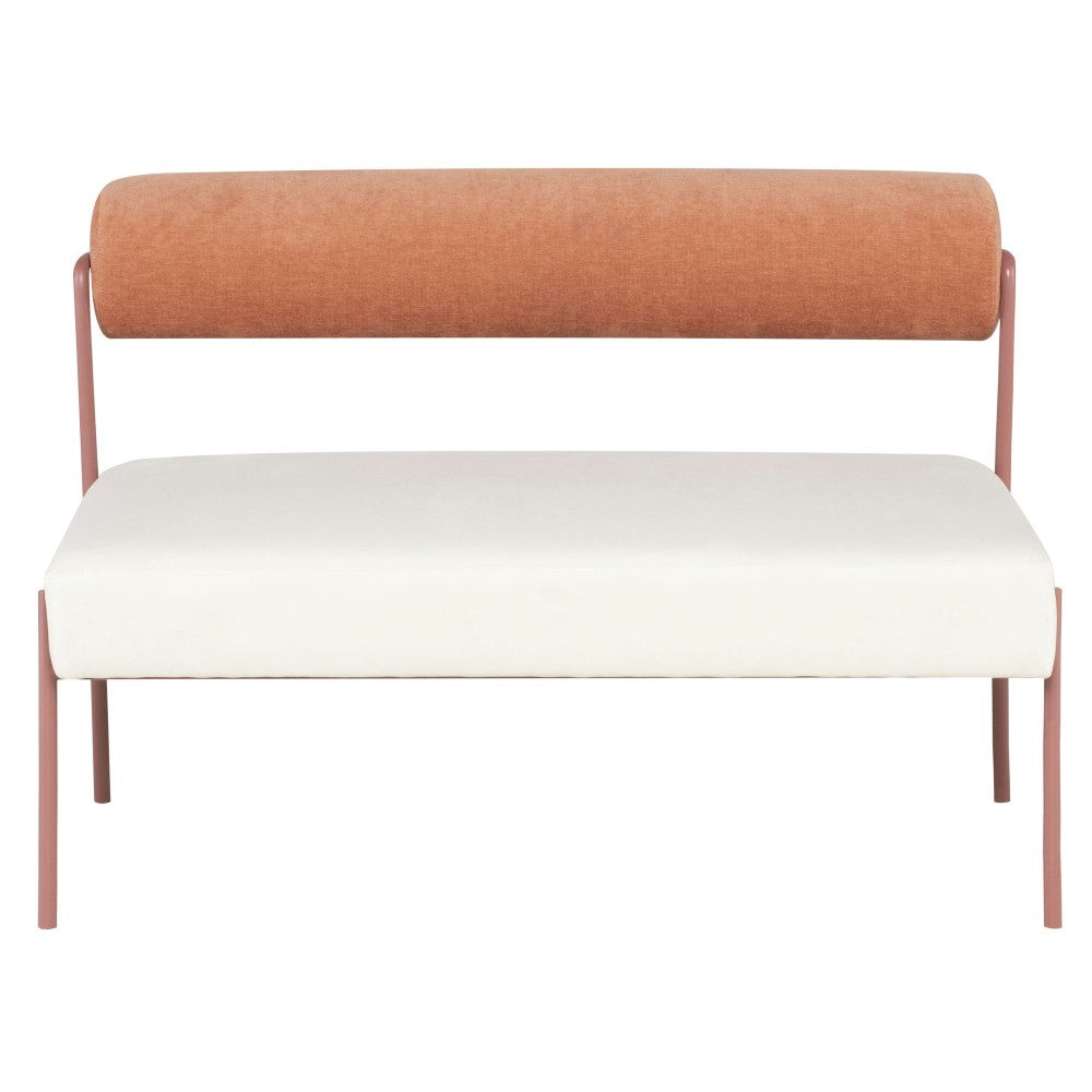 Marni Oyster Fabric Occasional Bench, HGSN165