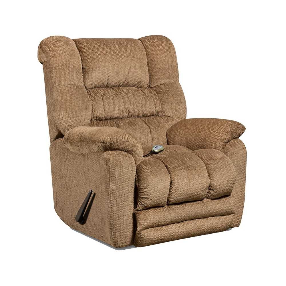Massaging Temptation Fawn Microfiber Rocker Recliner with Heat Control