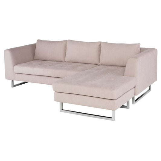 Matthew Mauve Fabric Sectional Sofa, HGSC666