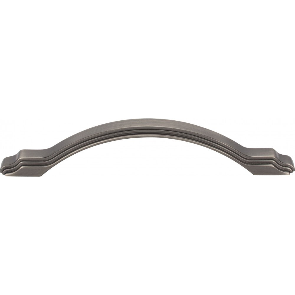 6-3/8" Overall Length Cabinet Pull. Holes are 128 mm center-to-center.