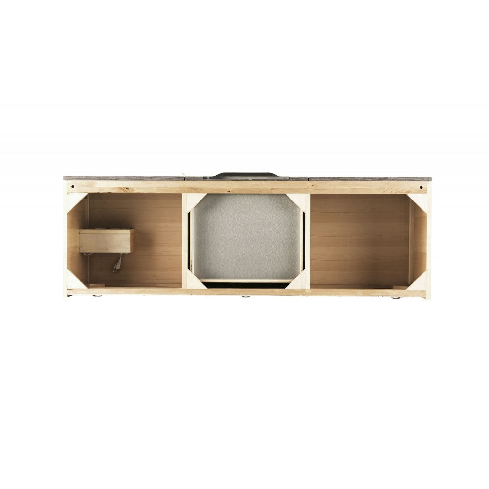 Mercer Island 59" Double Vanity, Ash Gray