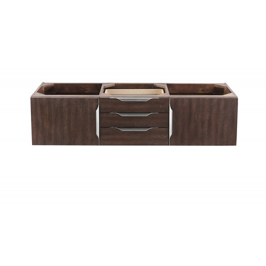 Mercer Island 59" Double Vanity, Coffee Oak