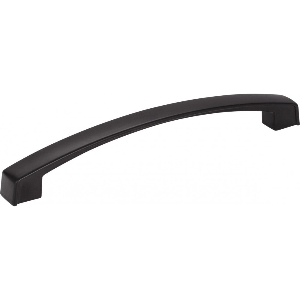305 mm Center-to-Center Matte Black with Satin Nickel Larkin Cabinet Bar Pull