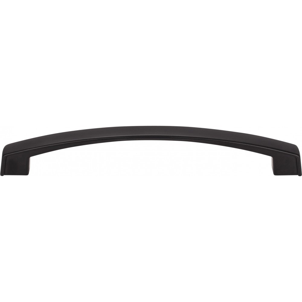 305 mm Center-to-Center Matte Black with Satin Nickel Larkin Cabinet Bar Pull