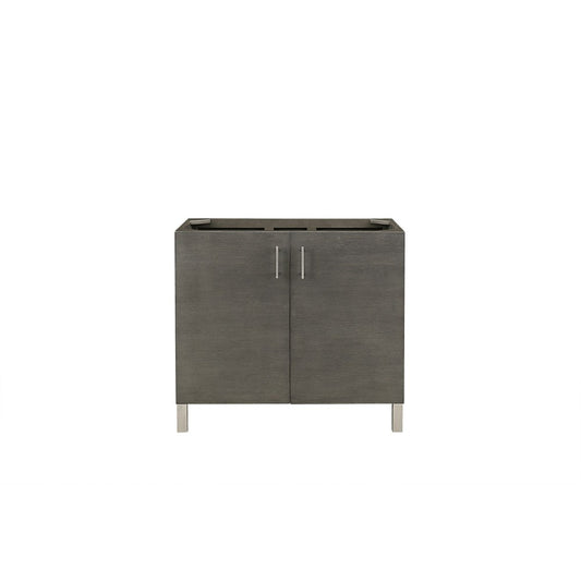 Metropolitan 36" Single Vanity, Silver Oak