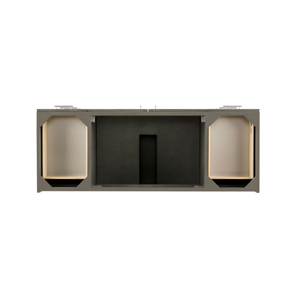 Metropolitan 60" Single Vanity, Silver Oak