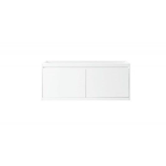 Milan 47.3" Single Vanity Cabinet, Glossy White